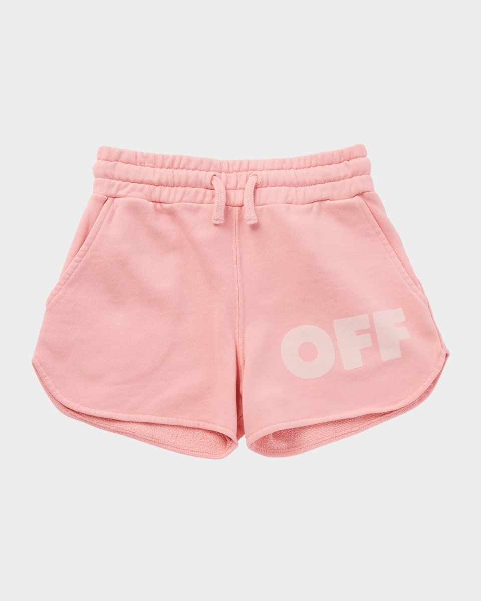 Girl's Logo Garment-Dyed Shorts, Size 4-